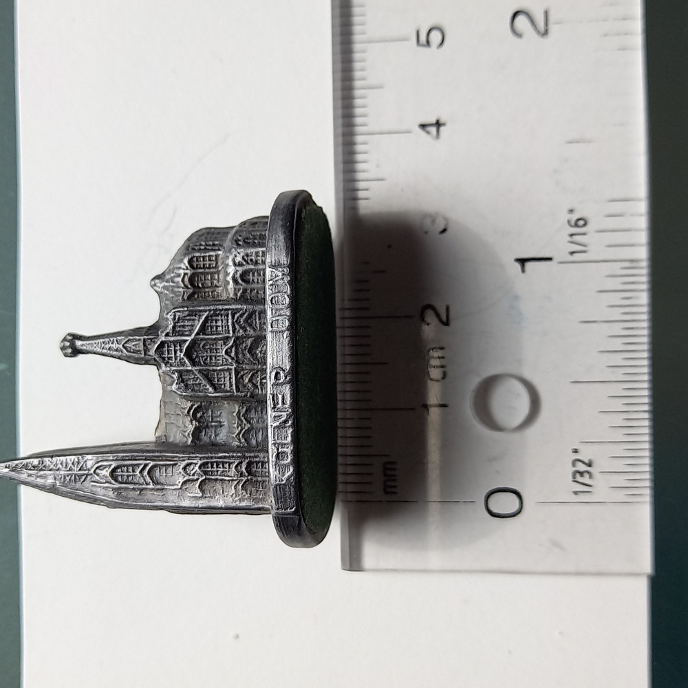 Dom Zu Koln Cathedral Figurine Vintage Metal Art Souvenir